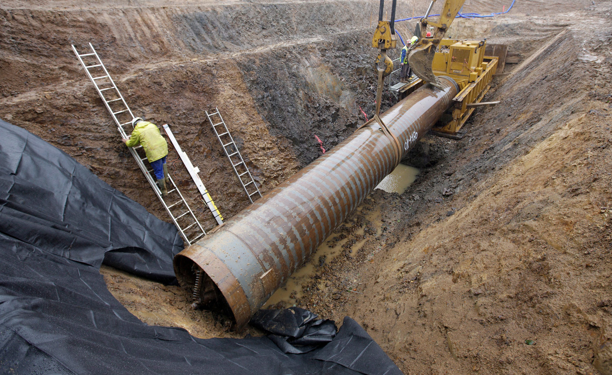 Строители газопровода планировали проложить 25 км труб